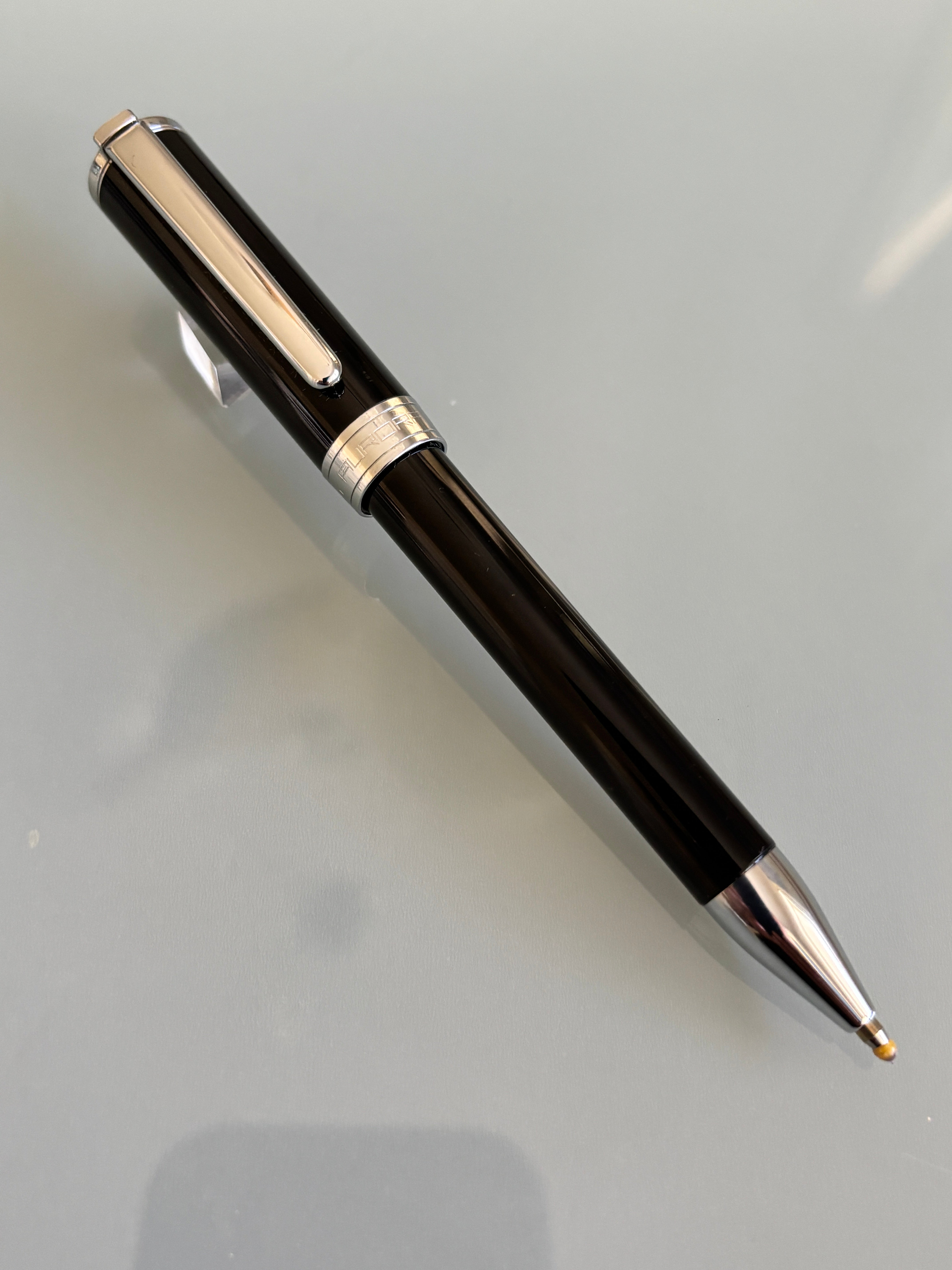 Aurora Ball Pen Kappa Black Chrome trim