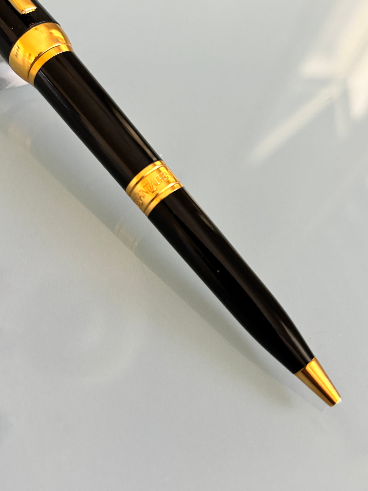 Yves St Laurent Black gold trim Made in France -  Ball Pen