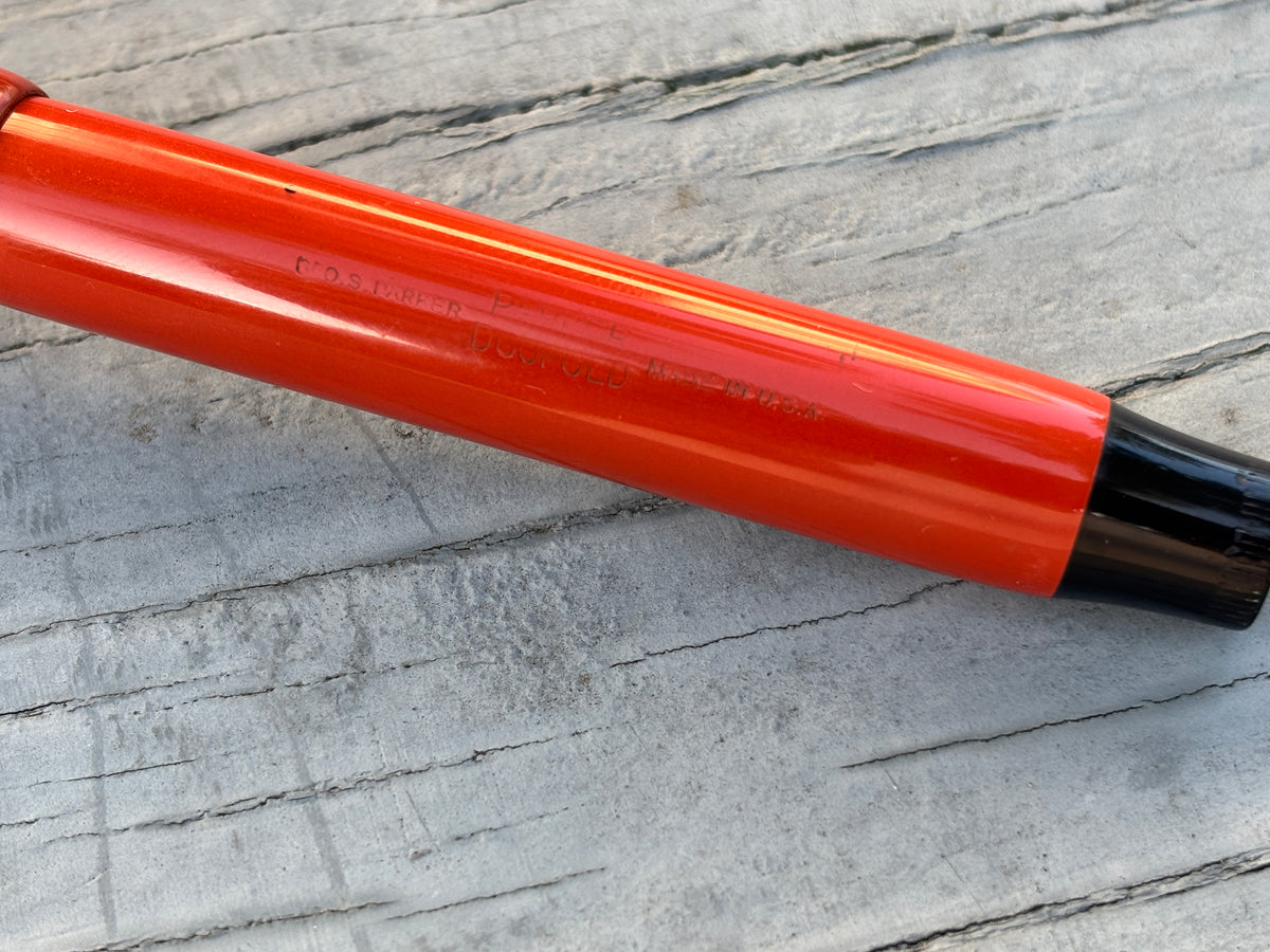 Parker Duofold Senior * the big red * Orange Permanite - Fountain Pen