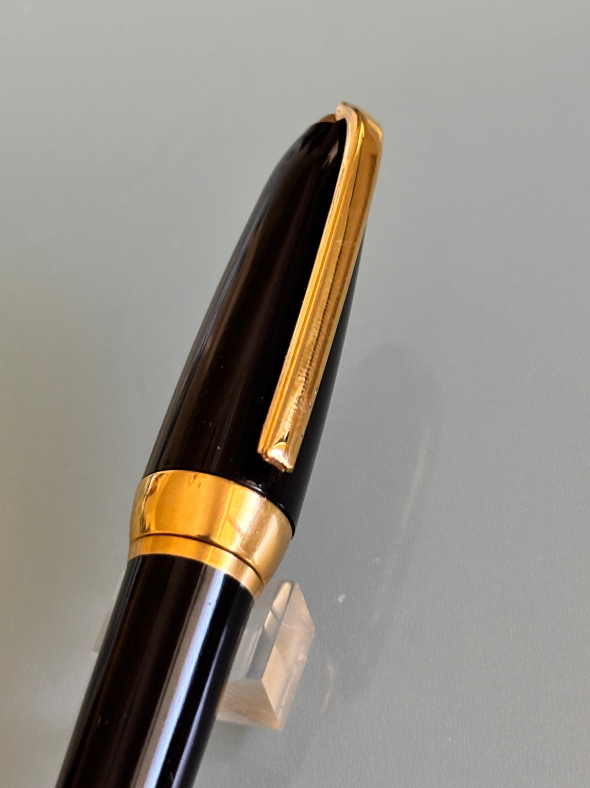 Yves St Laurent Black gold trim Made in France -  Ball Pen