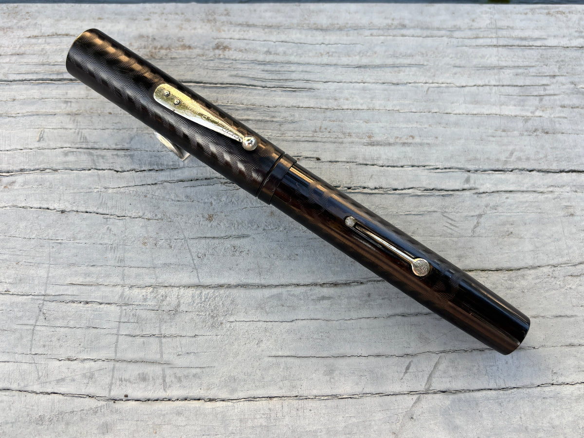 Waterman 58 Black Hard Rubber Chased - Fountain Pen