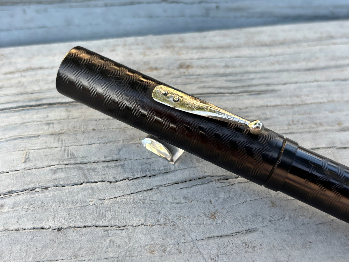 Waterman 58 Black Hard Rubber Chased - Fountain Pen