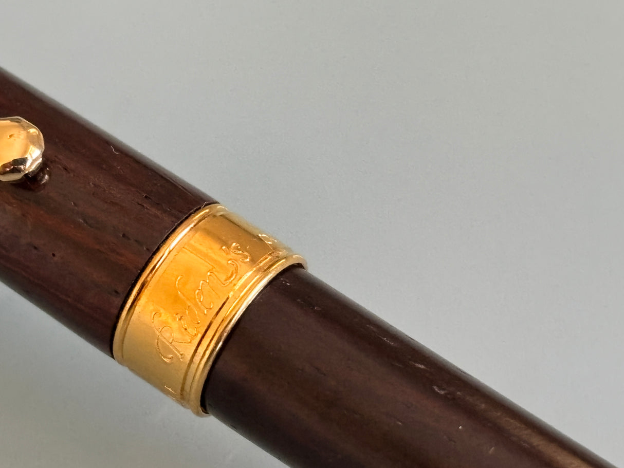 Reden's Paris Ebony Wood Made in France  - Fountain Pen circa 1988