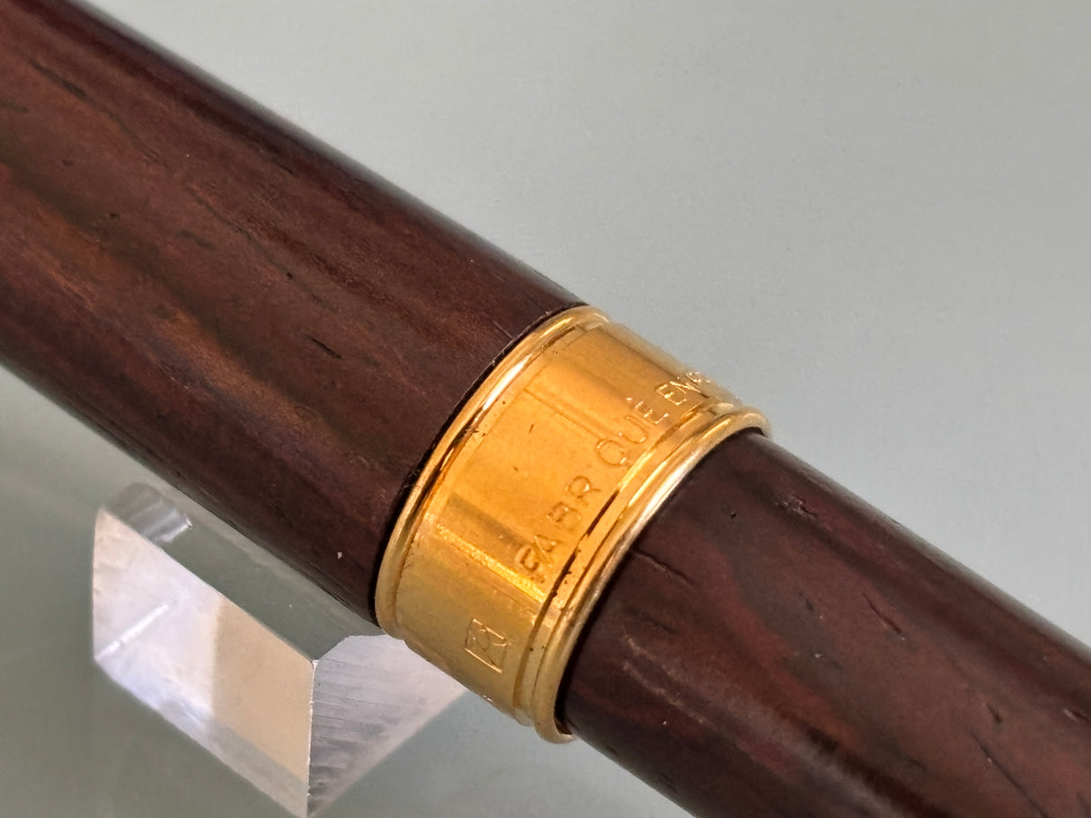 Reden's Paris Ebony Wood Made in France  - Fountain Pen circa 1988