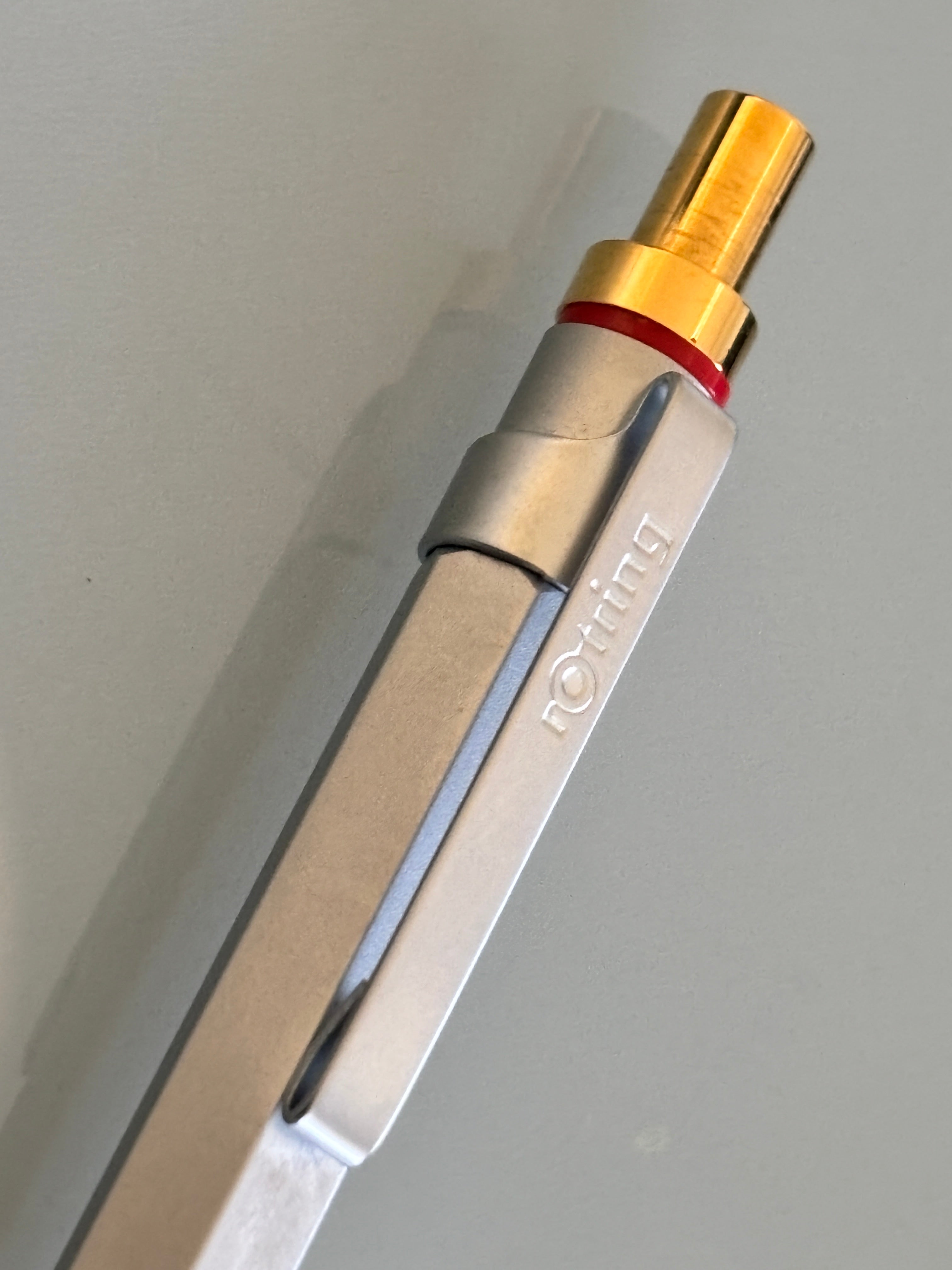 Rotring R 026399  Ball Pen Faceted Satin Chrome new in the box !