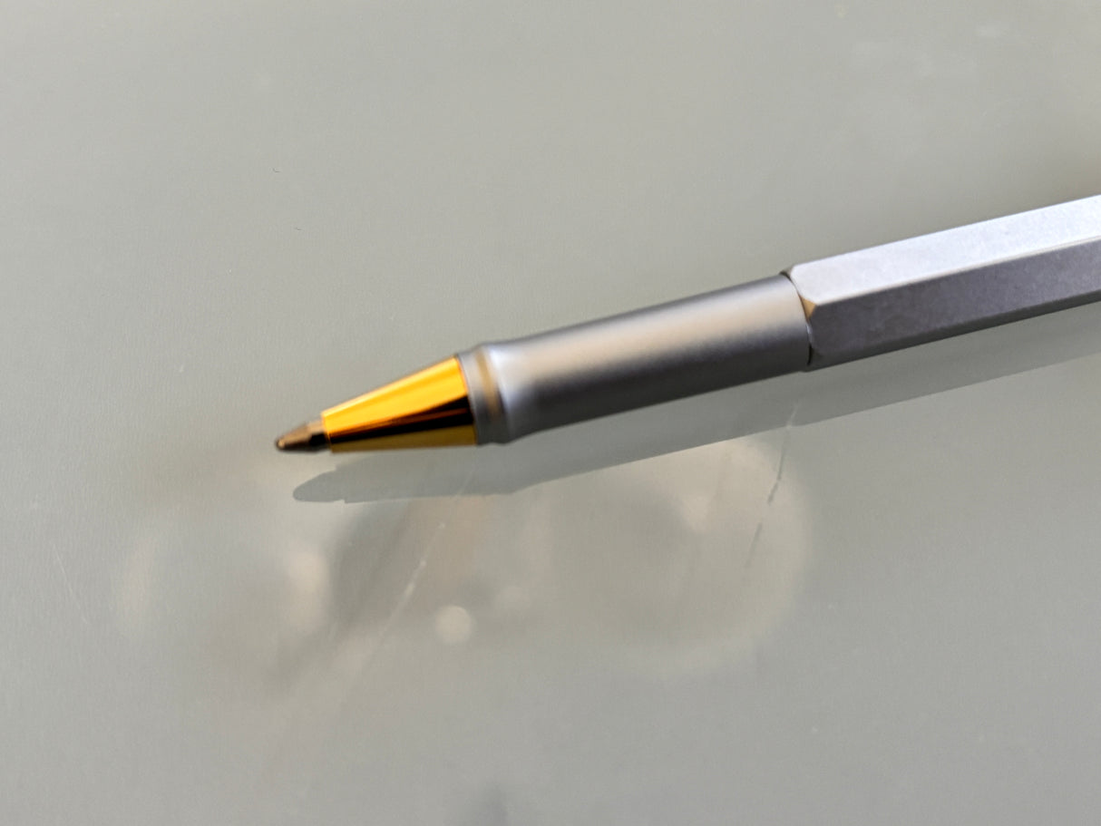 Rotring R 026399  Ball Pen Faceted Satin Chrome new in the box !