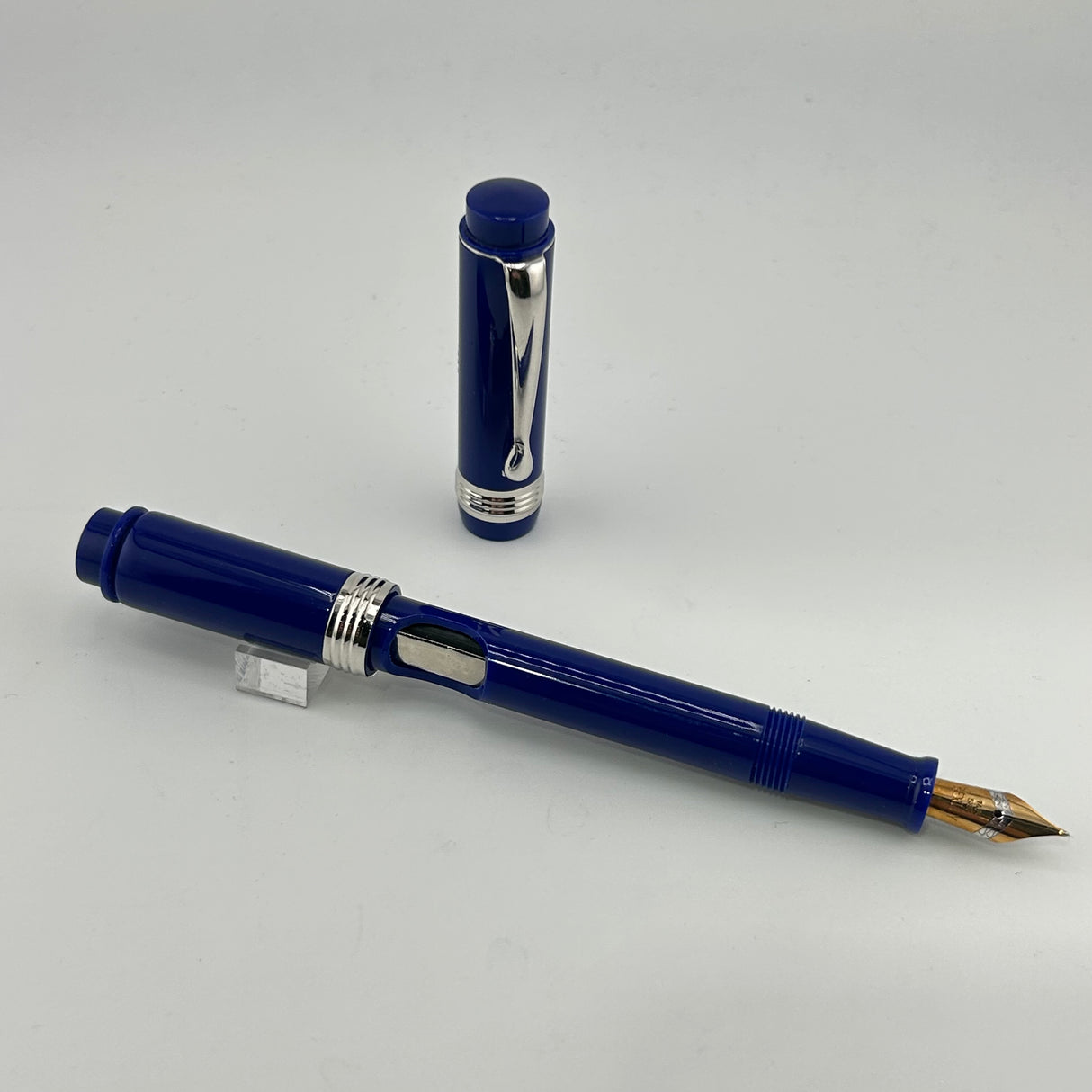 Bexley Sleeve Filler Navy Blue Chrome trim - Fountain Pen
