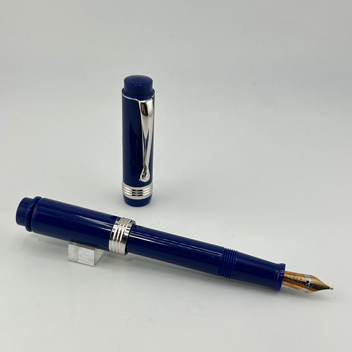 Bexley Sleeve Filler Navy Blue Chrome trim - Fountain Pen