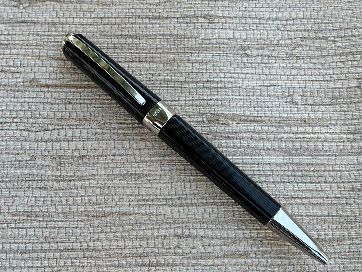 Jimmy's Pick - Visconti Opera Black Rhodium Trim Faceted Pen - Ballpoint Pen
