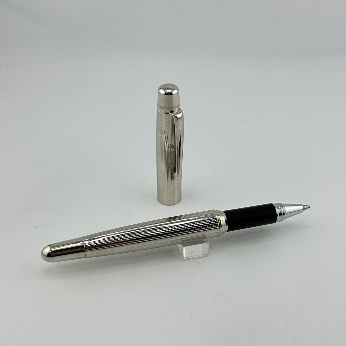 Waldman Fluted Made in Germany Silver Plated - Roller Ball
