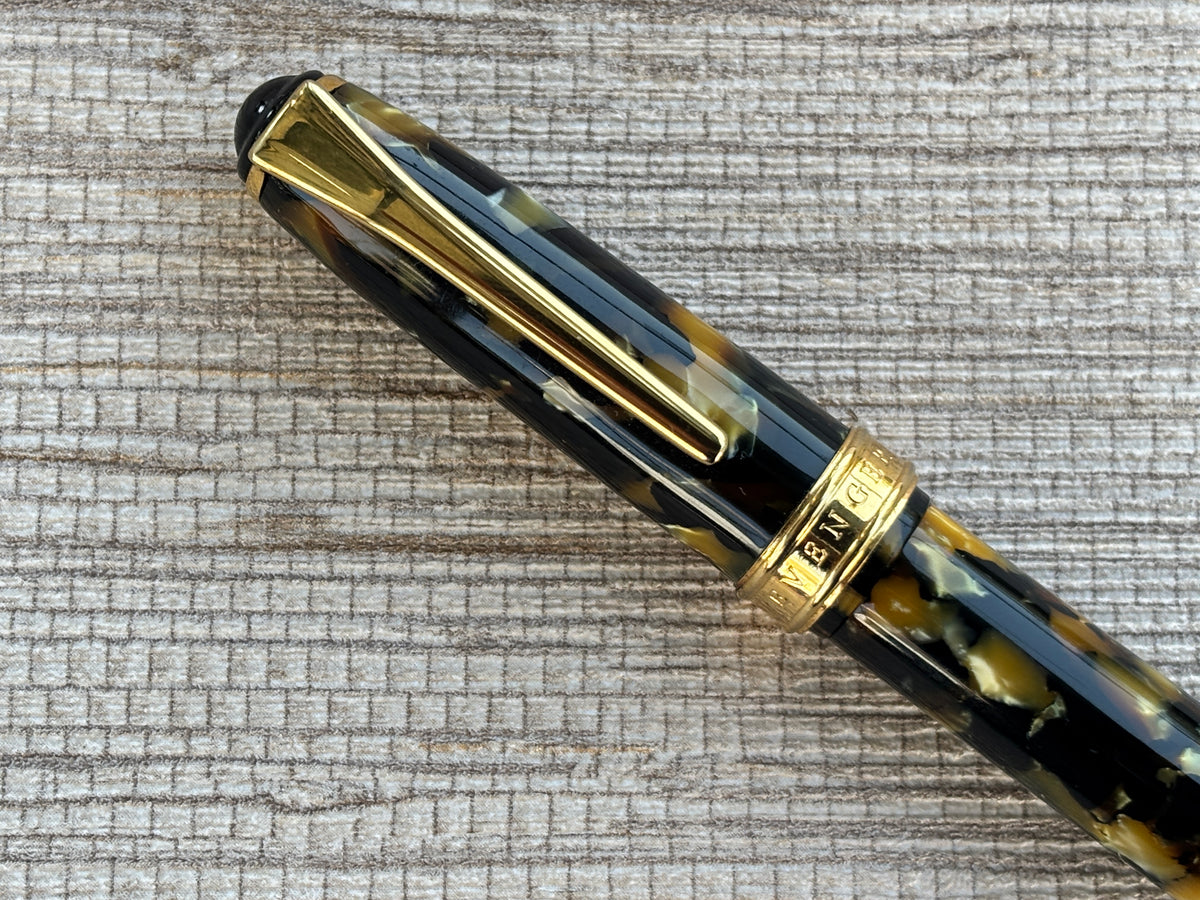 Jimmy's Pick - Levenger Black and Pearl Gold Trim - Fountain Pen