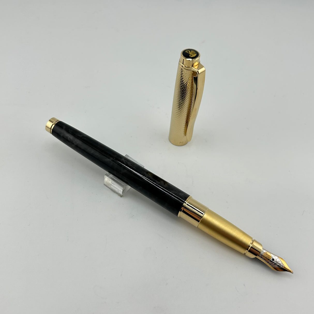 Pelikan P590 Celebrity Grey Marble Lacquer set - New condition