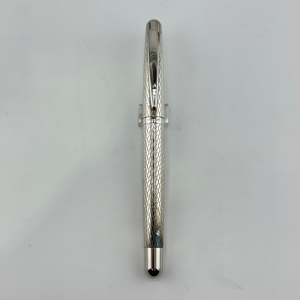 Otto Hutt Design 02 sterling silver Honeycomb pattern - Rollerball Pen