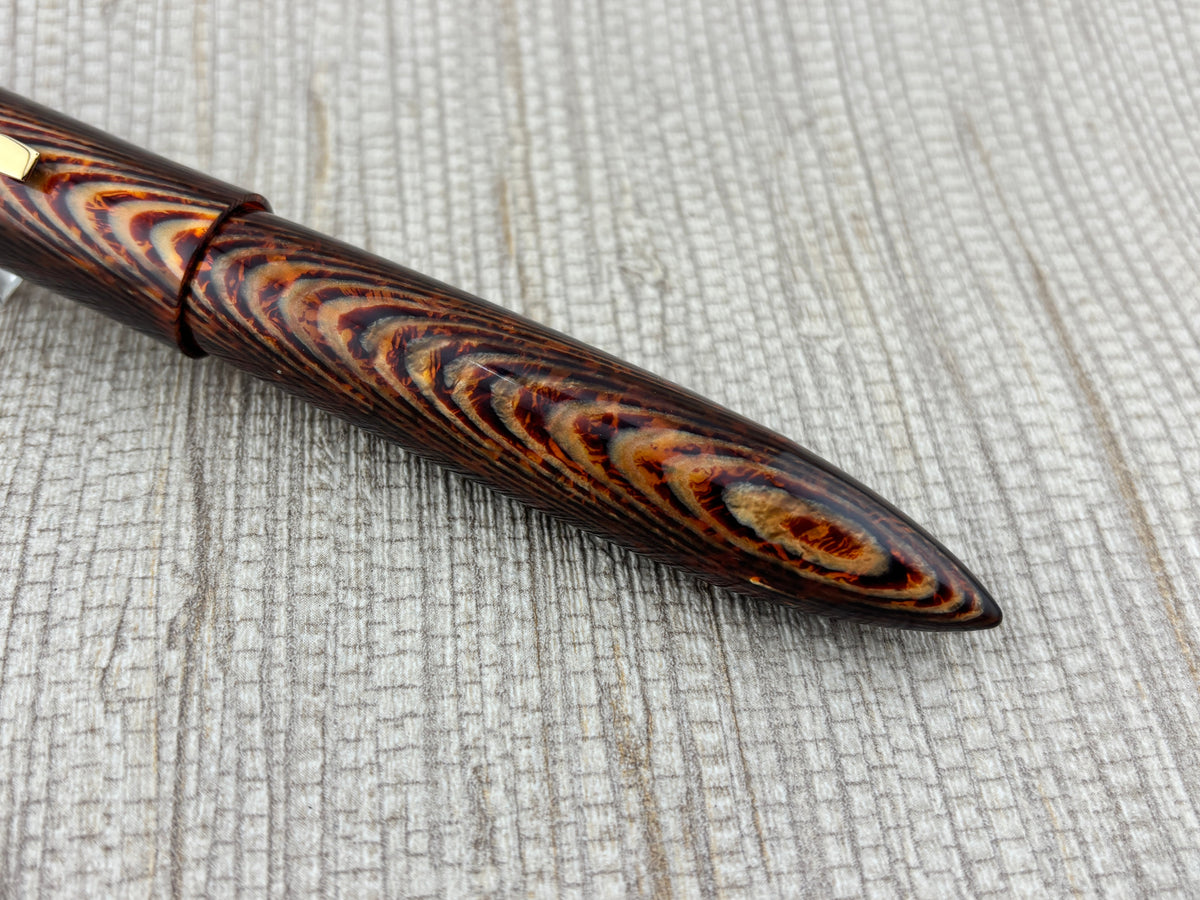 Oldwin Celebration Arco Fish Bone 07/44 Limited Edition Fountain Pen Medium Large #8 14kt Gold Nib
