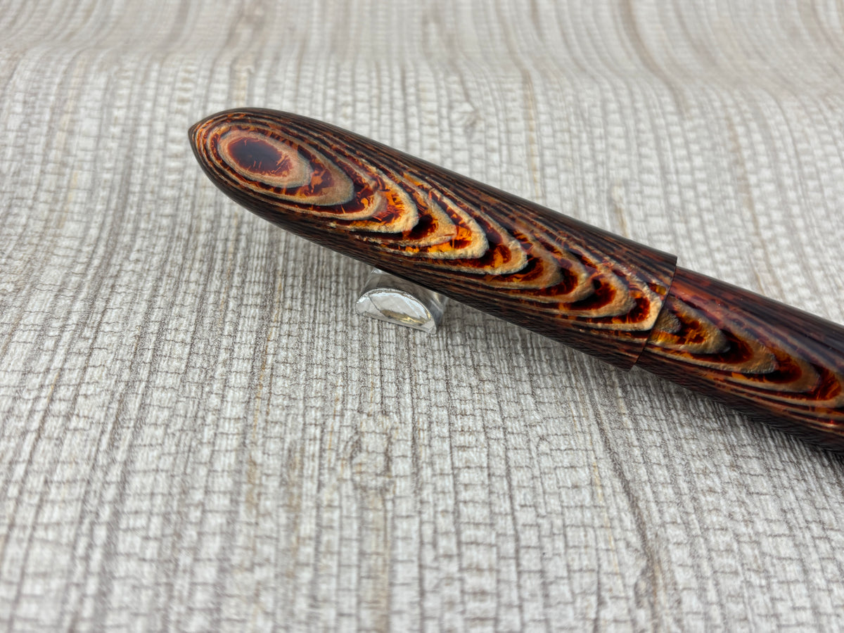 Oldwin Celebration Arco Fish Bone 07/44 Limited Edition Fountain Pen Medium Large #8 14kt Gold Nib