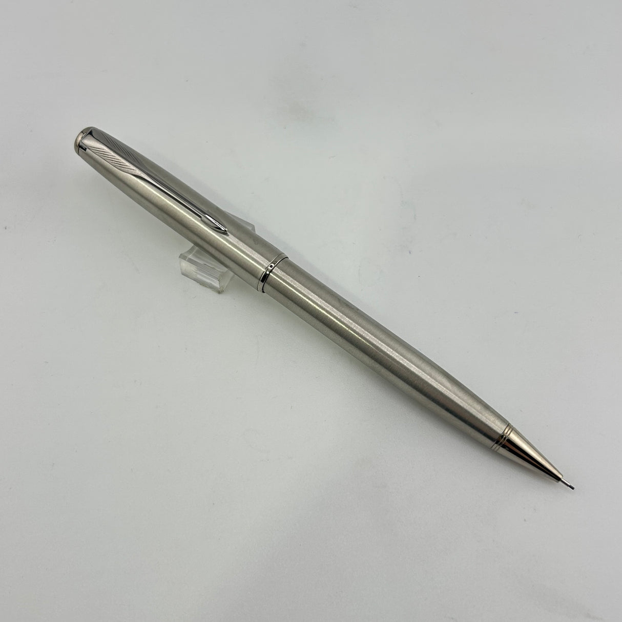 Parker Sonnet brushed stainless steel Set - Ballpoint Pen and Mechanical pencil