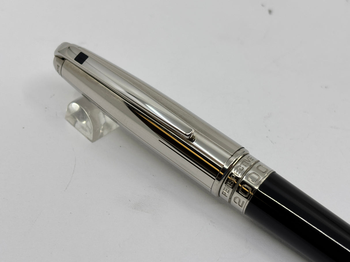 ST Dupont Paris Perspective 2000 Black and Chrome - Ball Pen