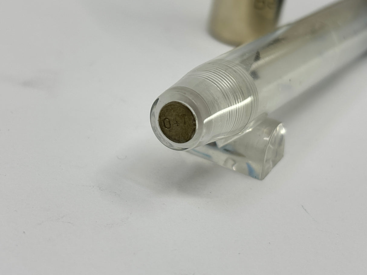 Bexley Deluxe 1993 Clear Demonstrator 047/100 solid gold clip and cap band - Fountain Pen