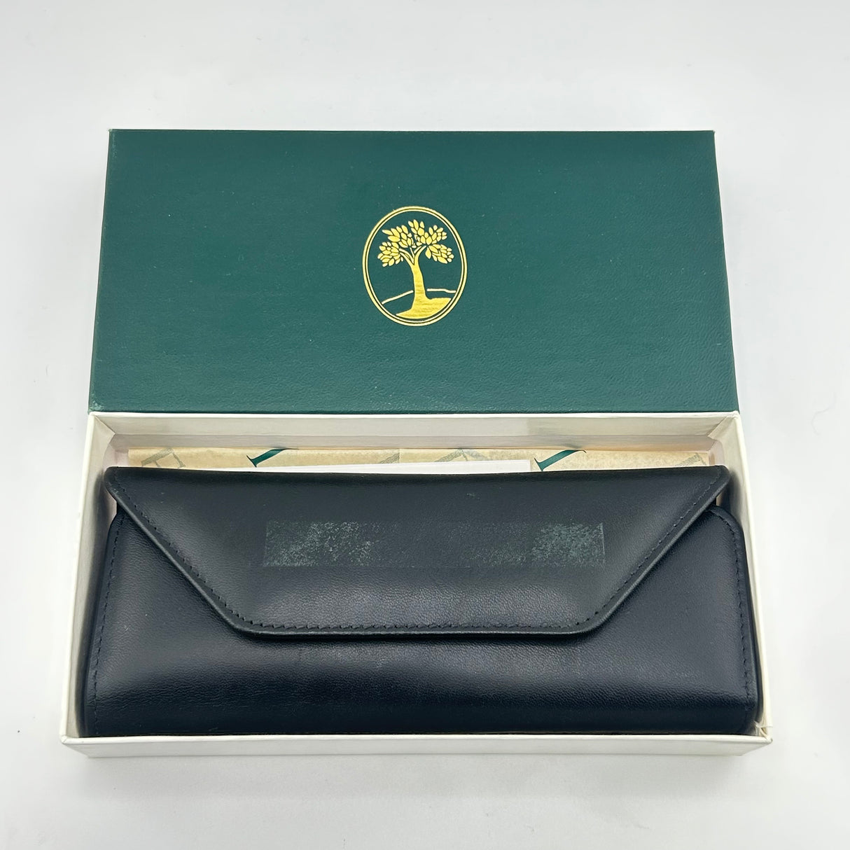 Levenger Pen Pouch 100% black leather