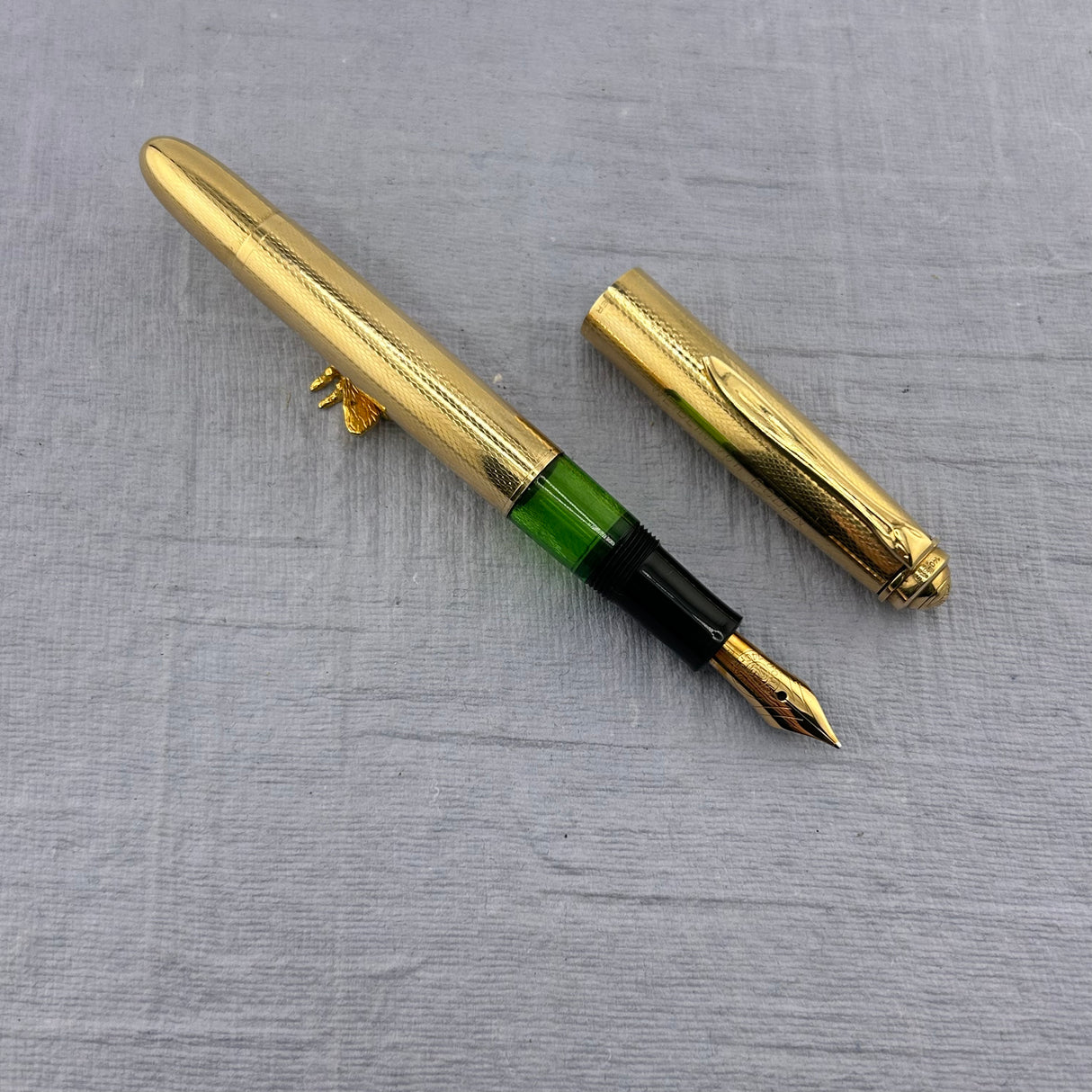 RARE !! Pelikan 700 Gunther Wagner Germany SOLID GOLD 14K set! - Fountain Pen and Pencil
