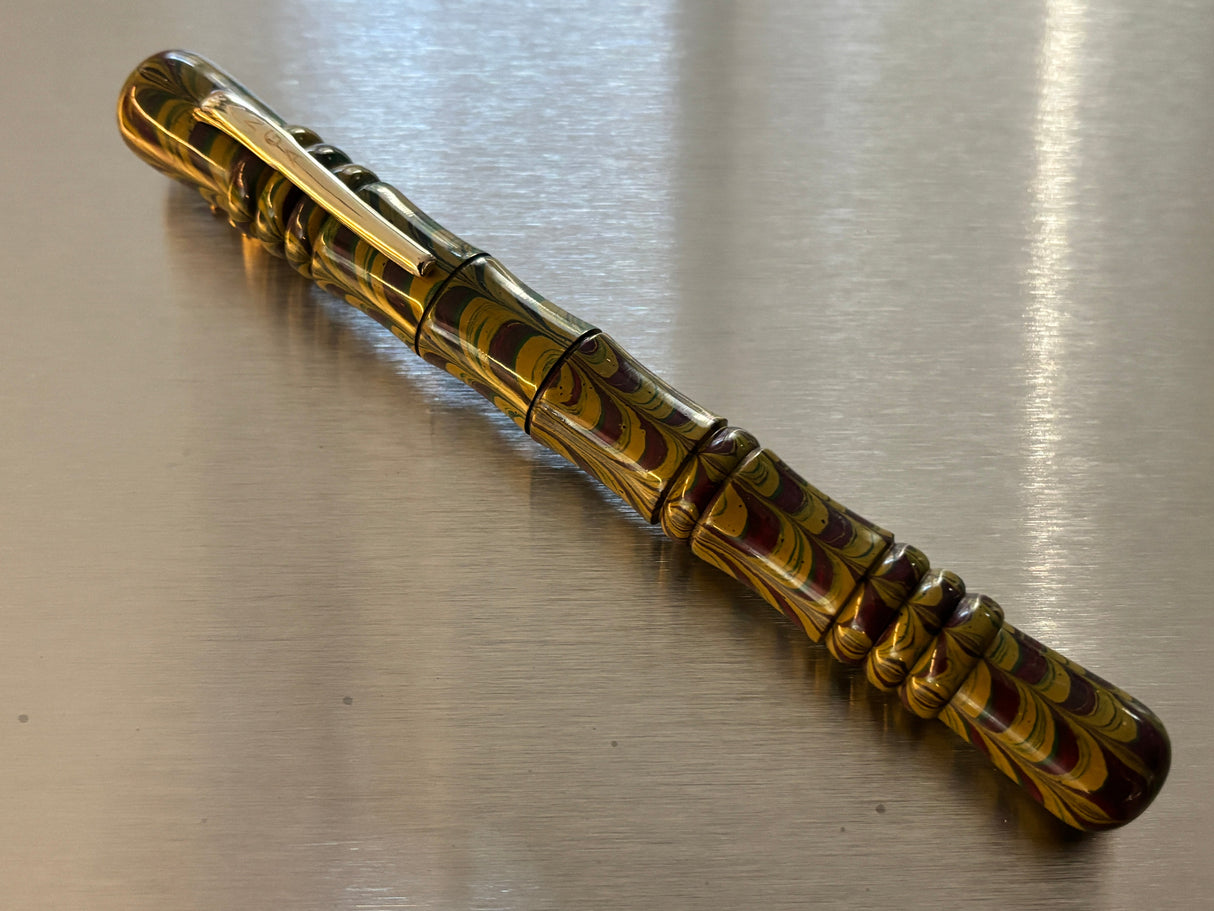 Ranga Ebonite Bamboo Brown Ripple - Fountain Pen