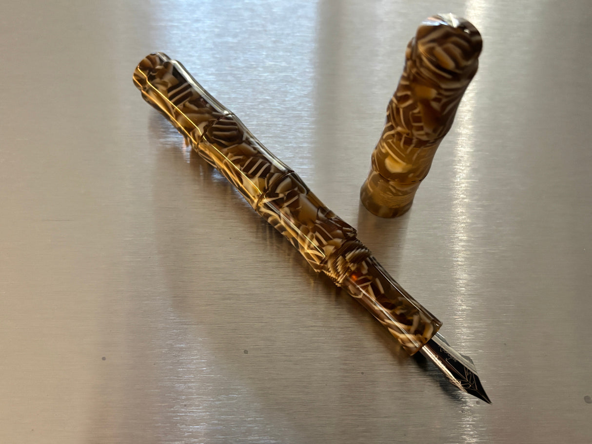 Ranga Bamboo Superb Color Flex nib - Fountain Pen