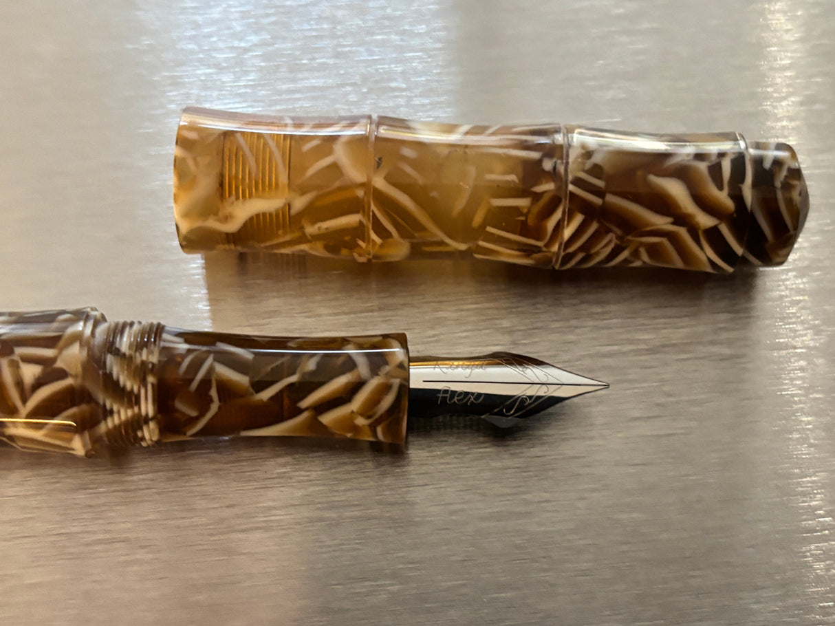 Ranga Bamboo Superb Color Flex nib - Fountain Pen