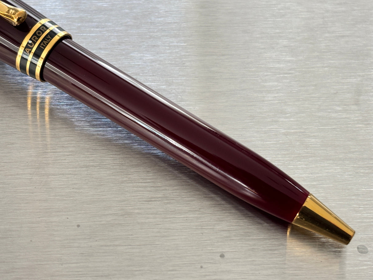 Aurora Ipsilon Burgundy Gold trim - Ball Pen
