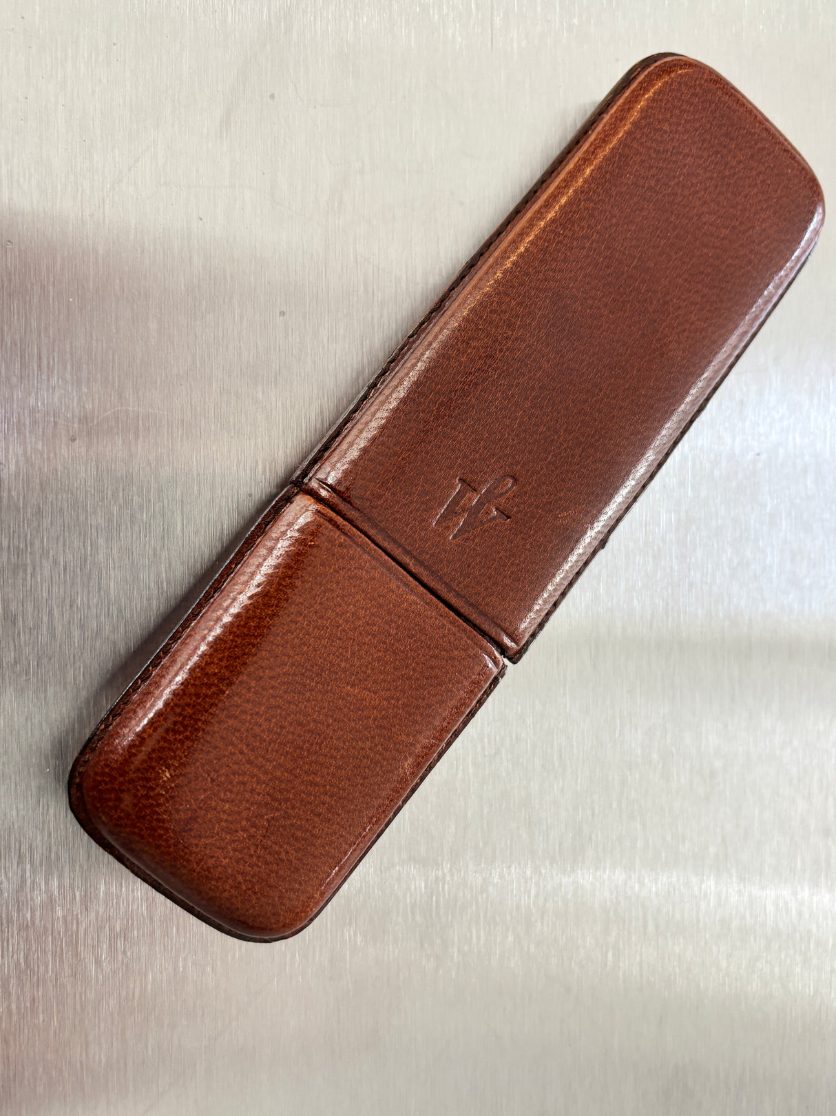 Waterman Ideal  Pen Pouch for two Pen - Superb quality 100% Brown leather