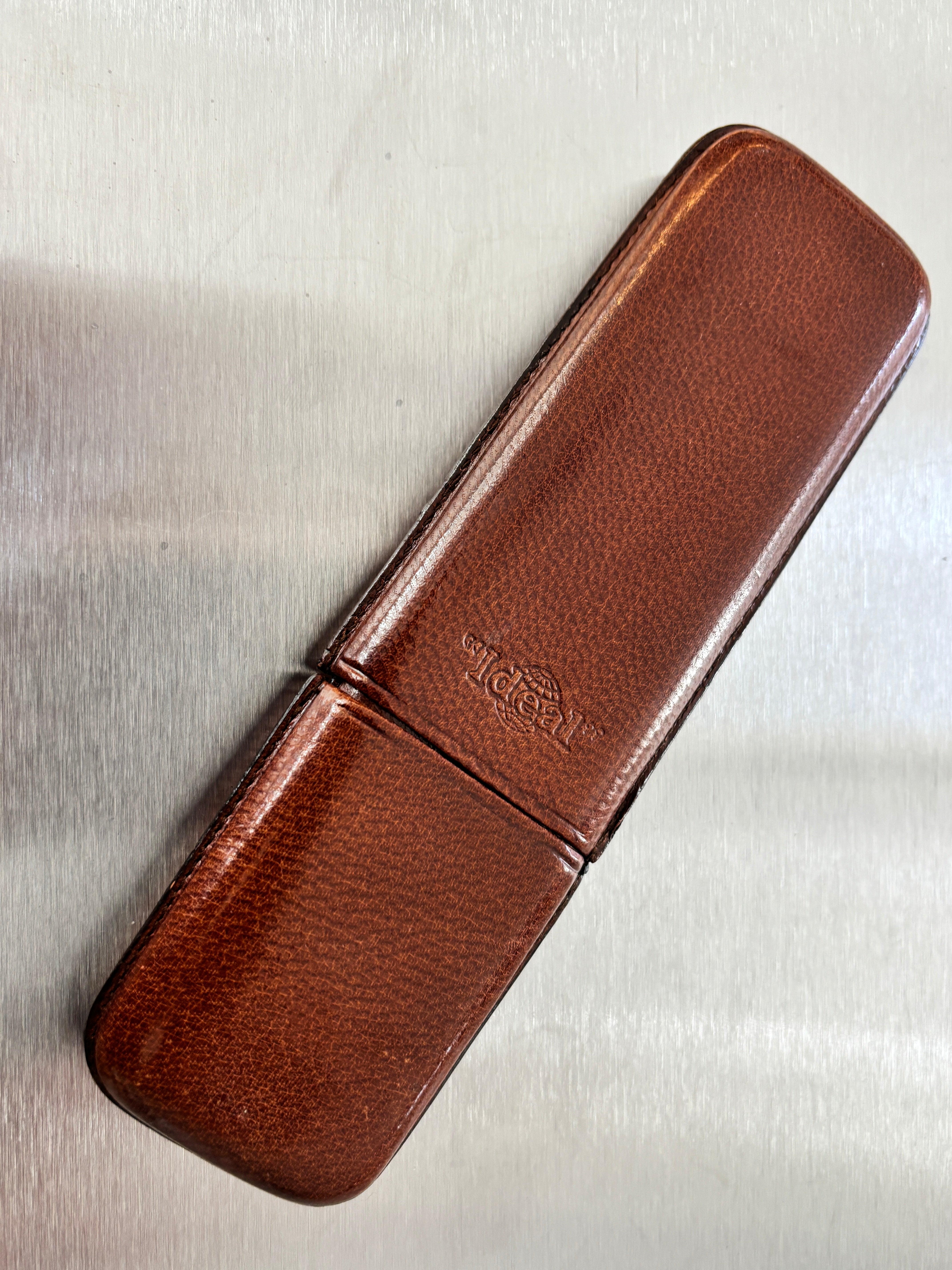 Waterman Ideal  Pen Pouch for two Pen - Superb quality 100% Brown leather