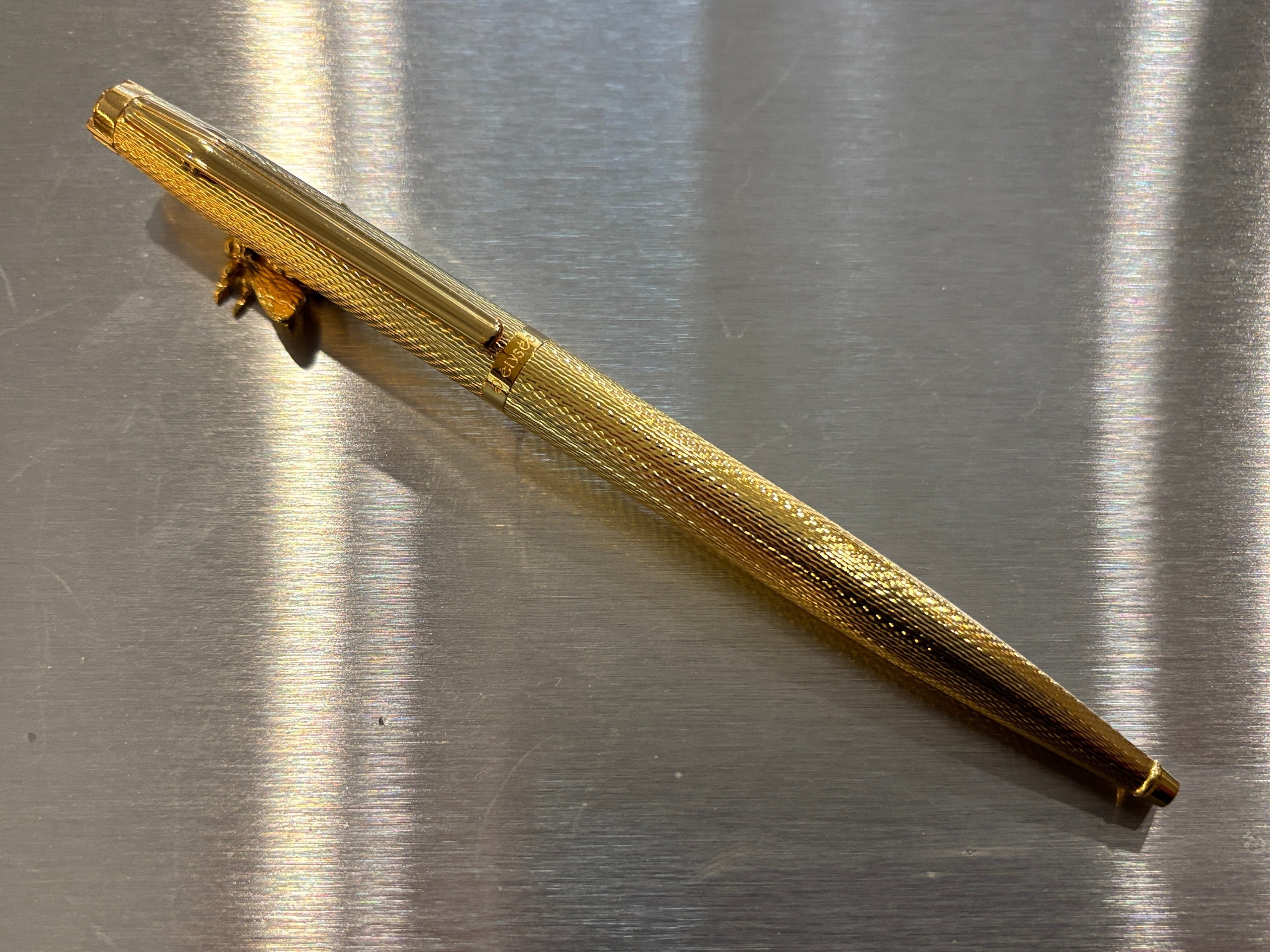 Elysee "Graindorge"  chased Full Gold Plated - Ball Pen