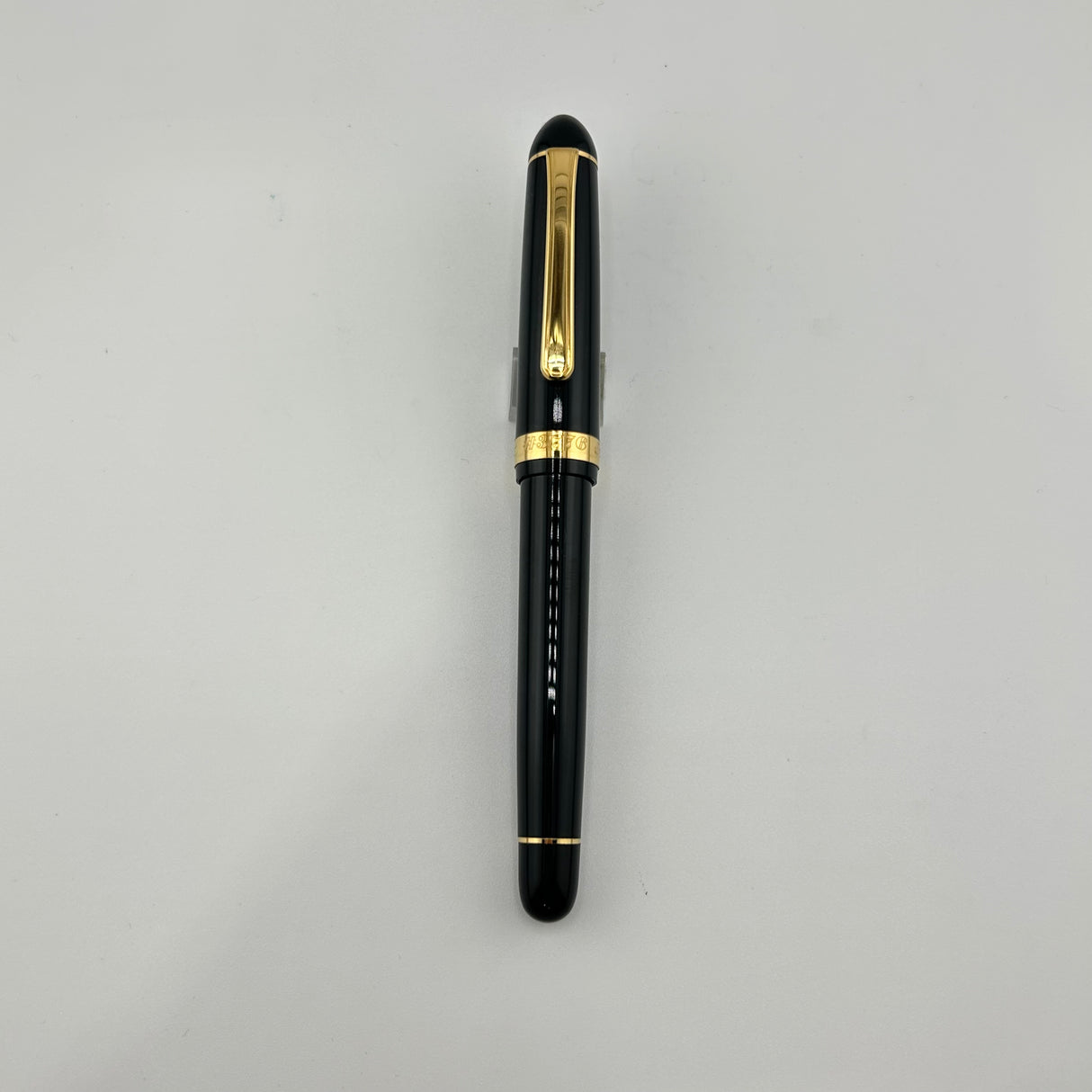 Jimmy's pick - Platinum Japan 3776 Black Gold nib 14K585 Double Broad ! - Fountain Pen