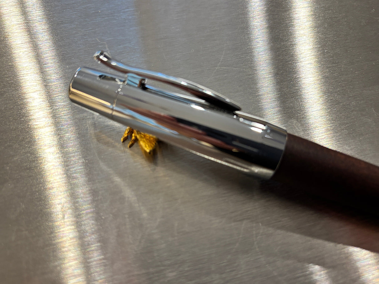 Jimmy - Faber Castell E-Motion Burlwood chrome cap - Fountain Pen