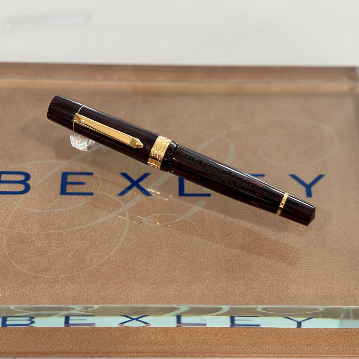 Bexley 10th Anniversary 1993-2003 Chocolate Rosewood Ebonite Limited Edition Fountain Pen