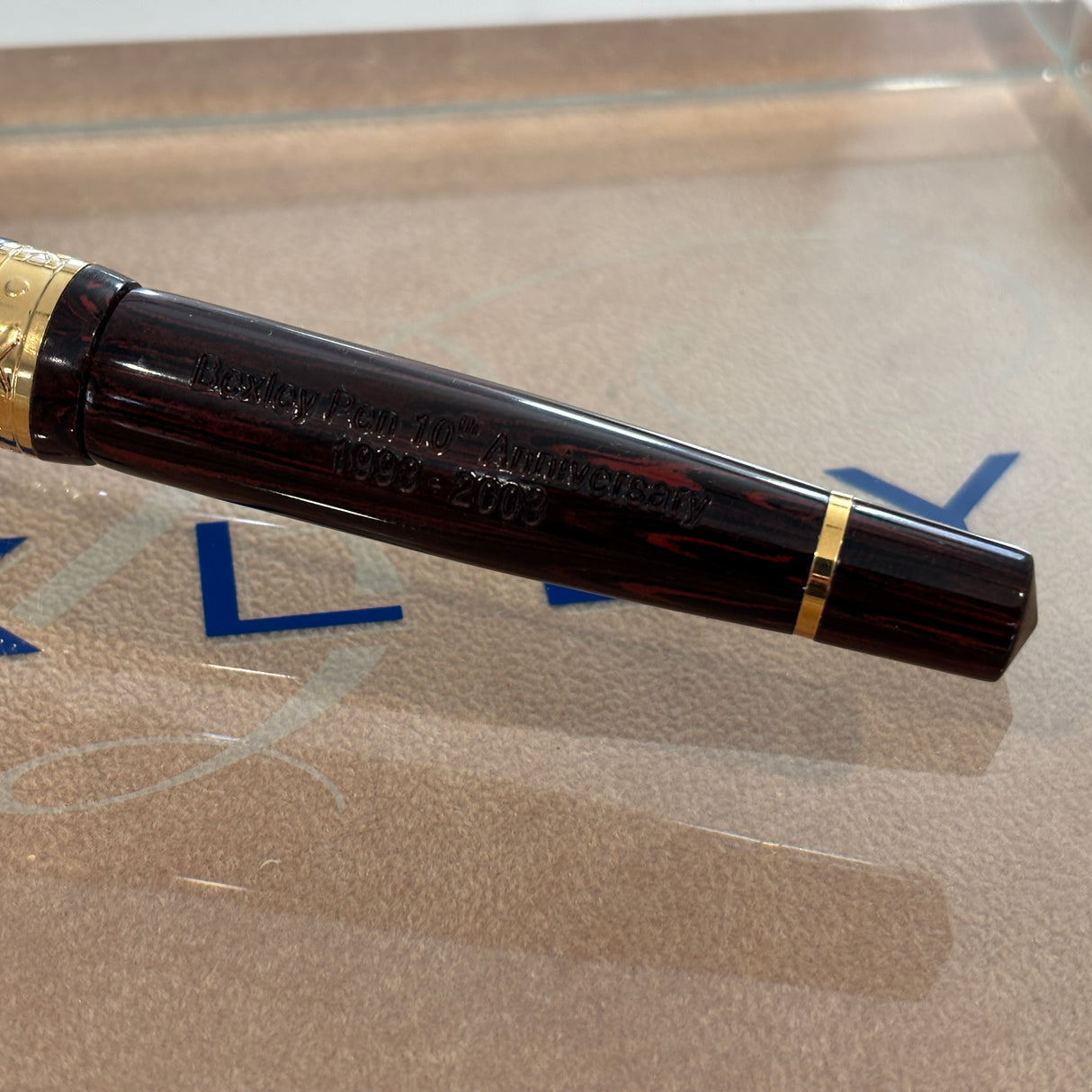 Bexley 10th Anniversary 1993-2003 Chocolate Rosewood Ebonite Limited Edition Fountain Pen