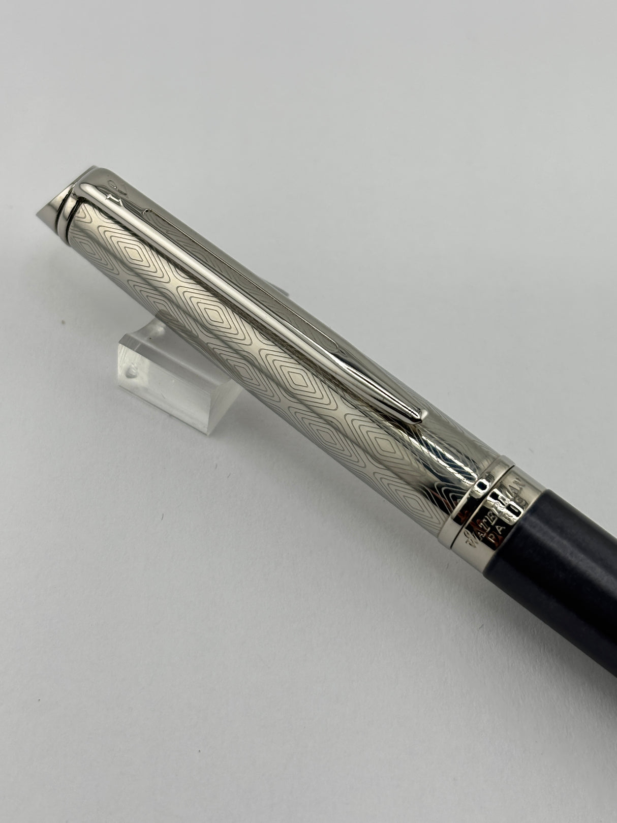 Waterman Hemisphere Blue Navy and Chrome chased cap - Fountain Pen