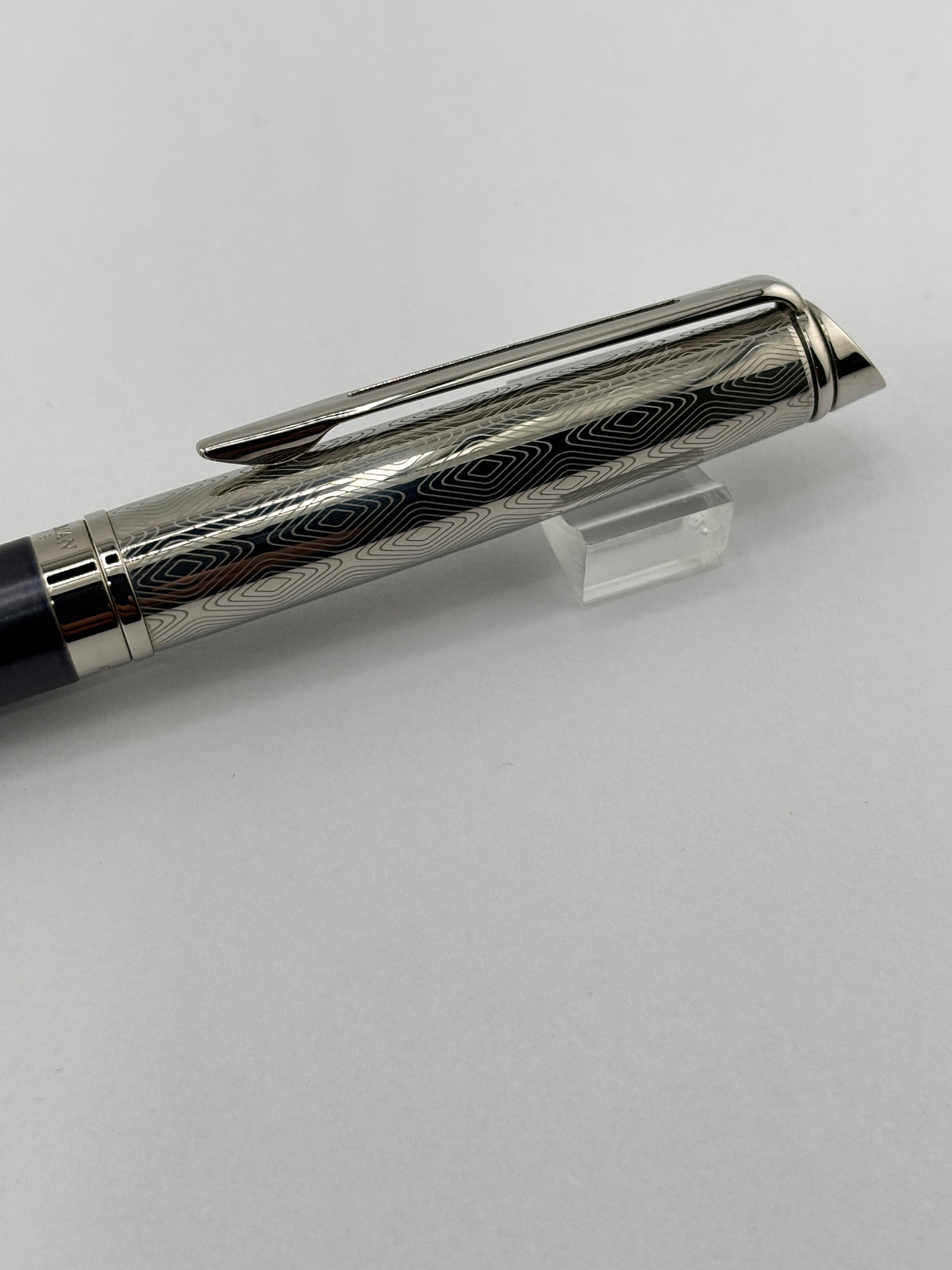 Waterman Hemisphere Blue Navy and Chrome chased cap - Fountain Pen