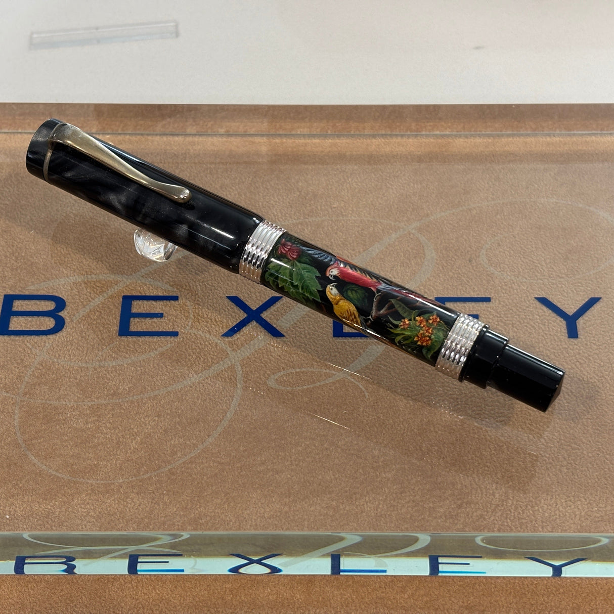 Bexley Pens Plus The of Paradise Birds - 10K gold clip Hand Painted