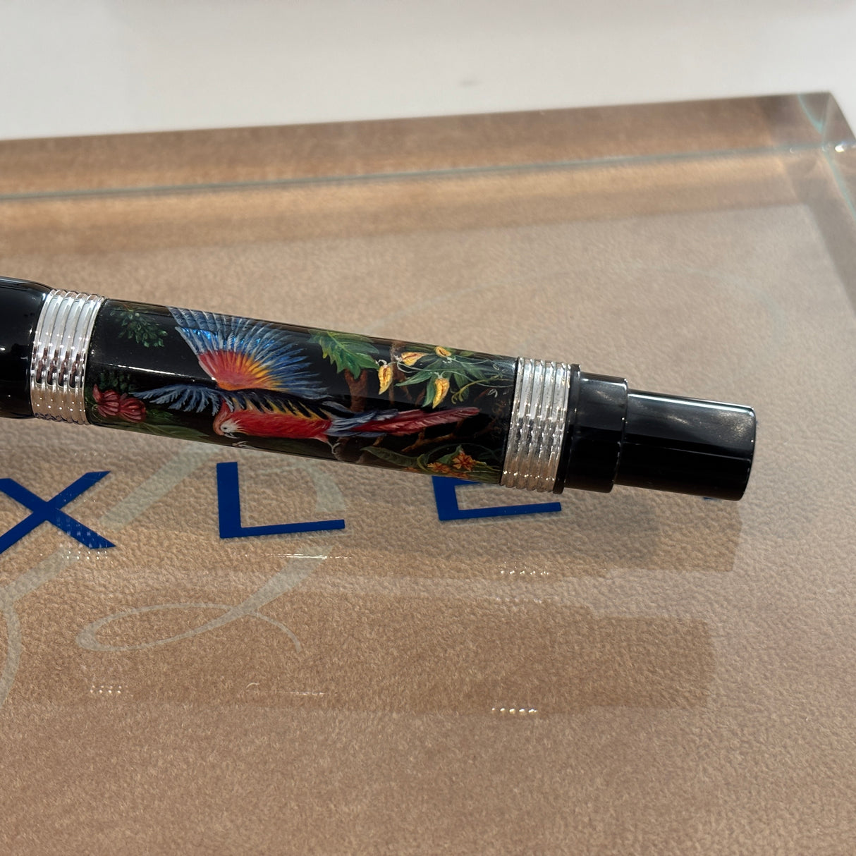 Bexley Pens Plus The of Paradise Birds - 10K gold clip Hand Painted