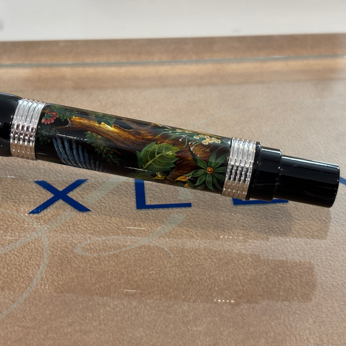 Bexley Pens Plus The of Paradise Birds - 10K gold clip Hand Painted