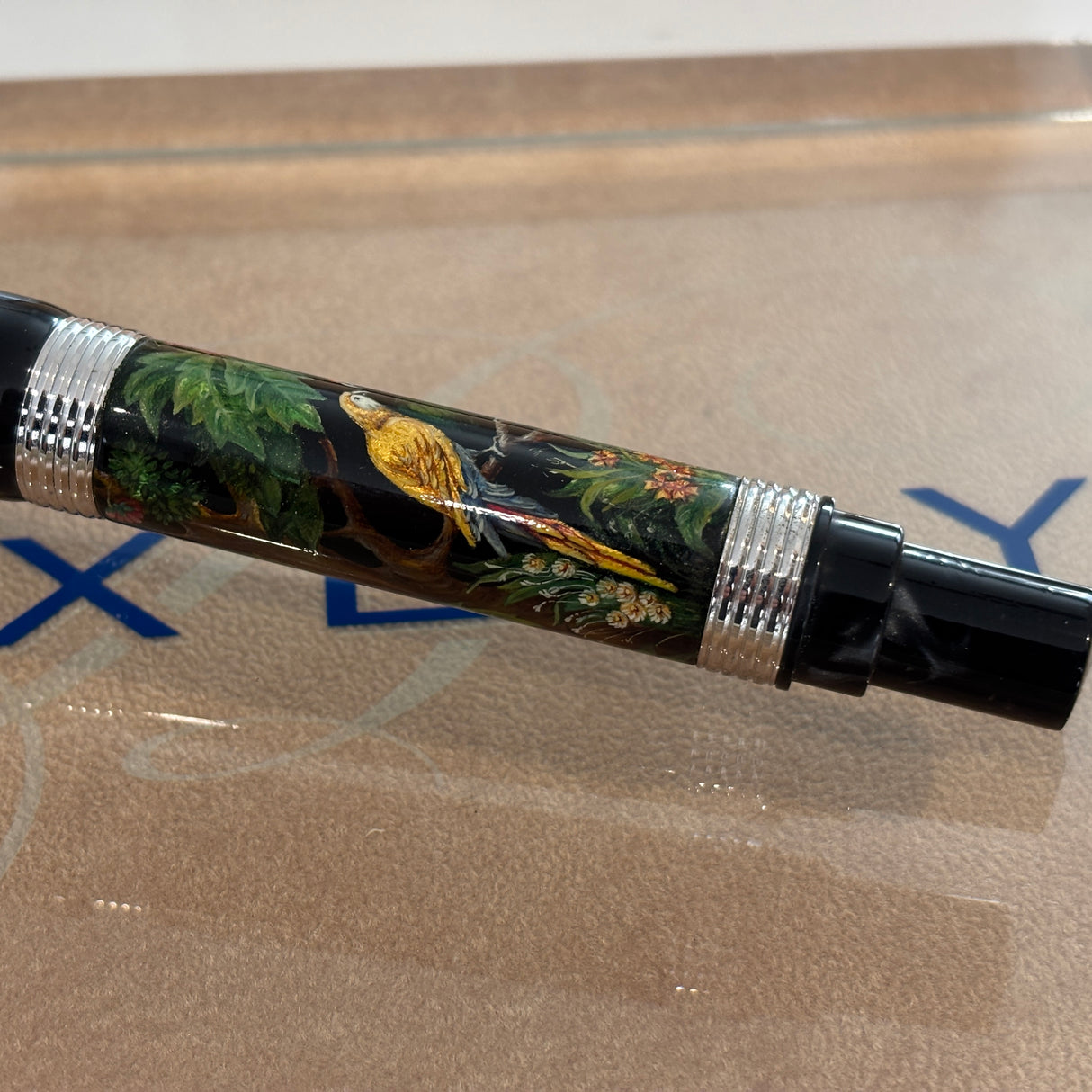 Bexley Pens Plus The of Paradise Birds - 10K gold clip Hand Painted