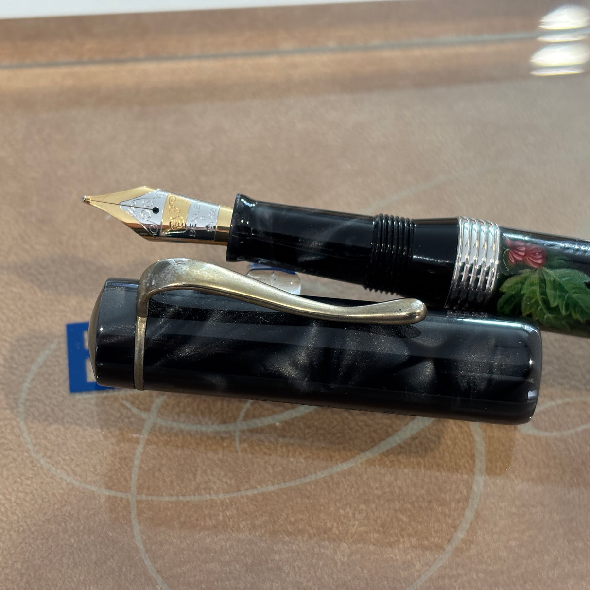 Bexley Pens Plus The of Paradise Birds - 10K gold clip Hand Painted