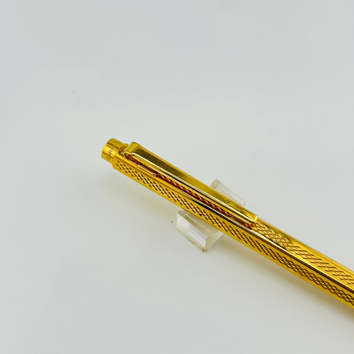 Caran d'ache Ecridor Chevron full Gold plated - Ballpoint