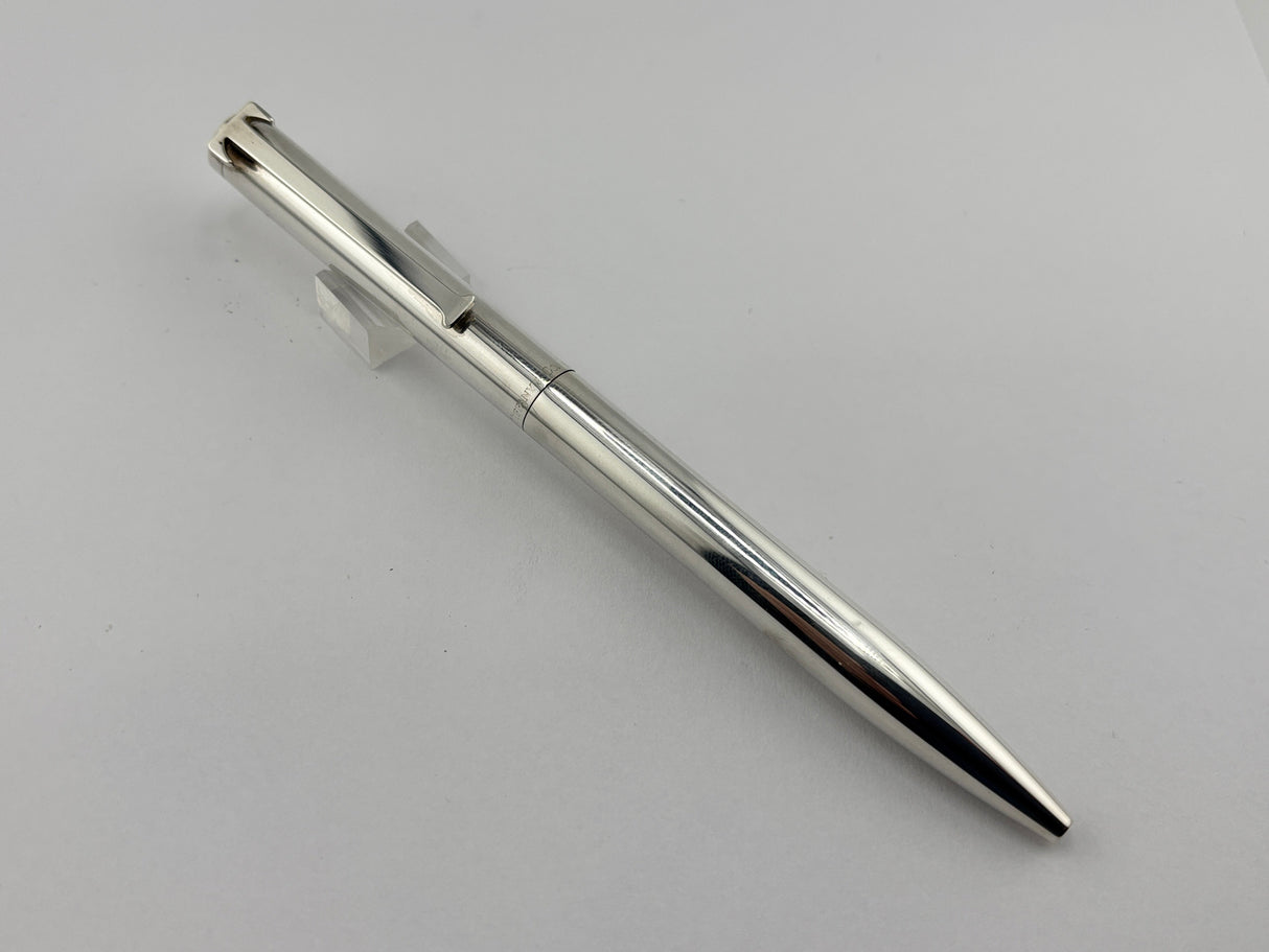 Tiffany Executive Sterling Silver T Clip Oversize Ballpoint Pen - Circa 2000 - Scarce in this Larger Size