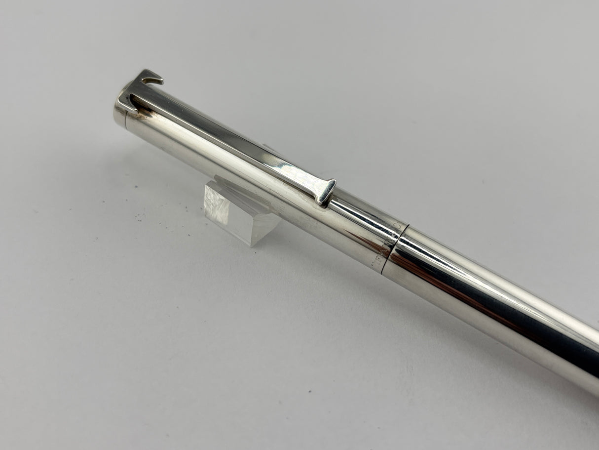 Tiffany Executive Sterling Silver T Clip Oversize Ballpoint Pen - Circa 2000 - Scarce in this Larger Size