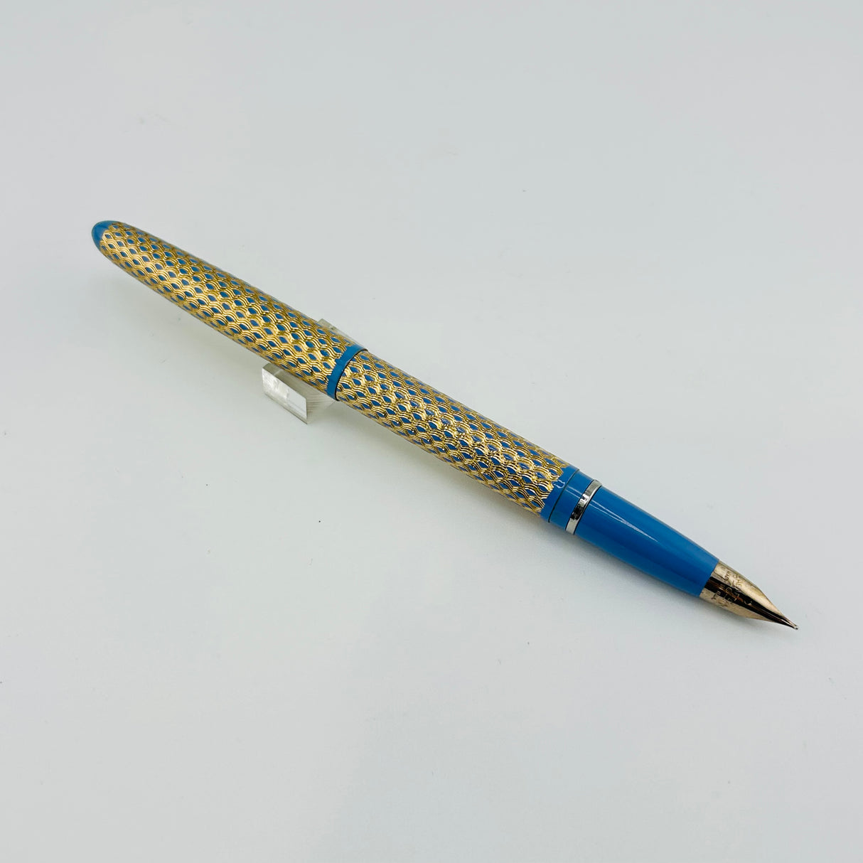 Vintage Sheaffer Skripsert in Paisley Periwinkle - Fountain Pen and Pencil