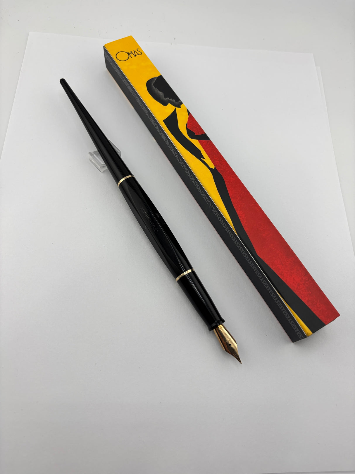 OMAS RARE Signum Limited Edition 026/100 Desk Pen Circa 1975 - Very Flexible 14kt Gold Nib