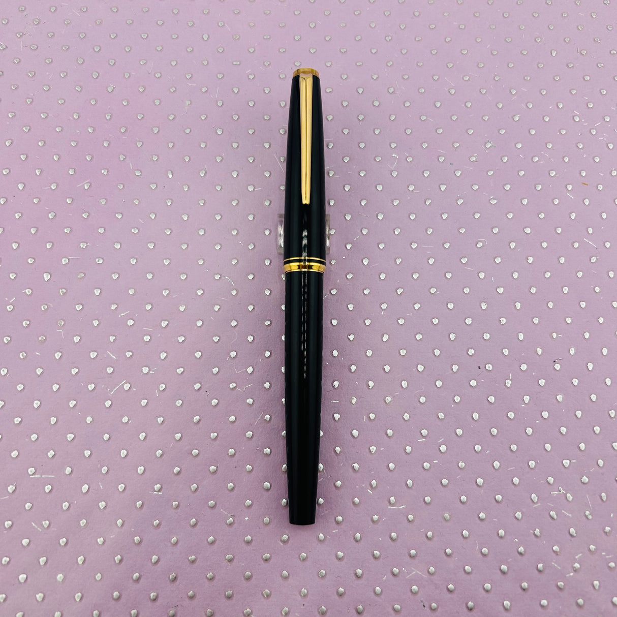 Montblanc 221 P Black Resin Gold trim circa 1975 - Fountain Pen