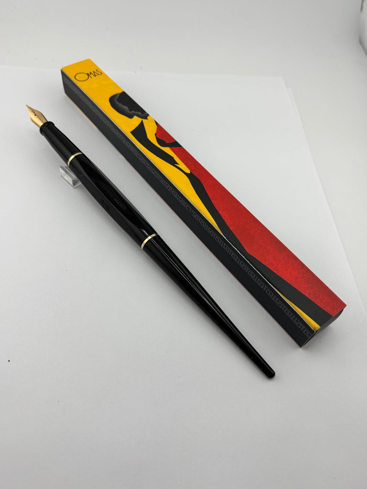 OMAS RARE Signum Limited Edition 026/100 Desk Pen Circa 1975 - Very Flexible 14kt Gold Nib