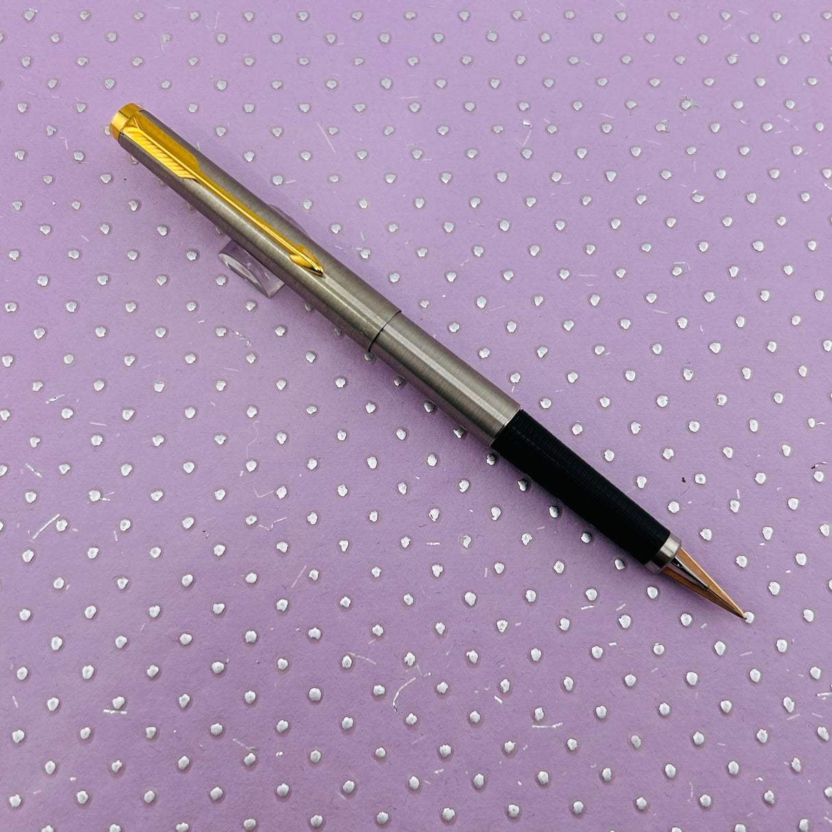 Parker 180 Brushed steel New condition - Fountain Pen